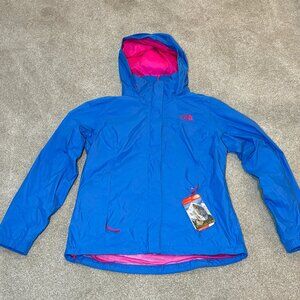 North Face Blue Rain Coat- NWT- size M